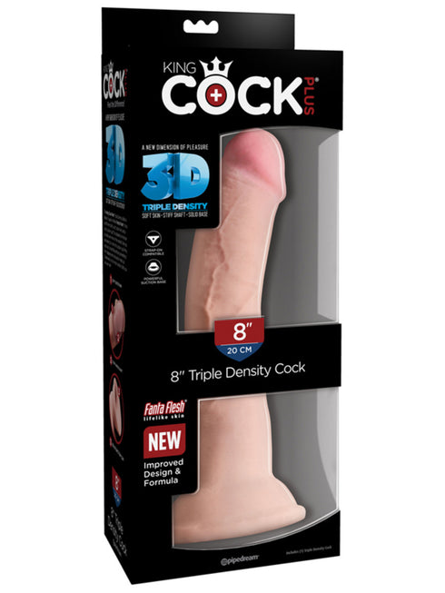 King Cock Plus 8 in Triple Density Cock